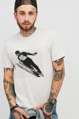 Футболка чоловіча сіра YAPPI