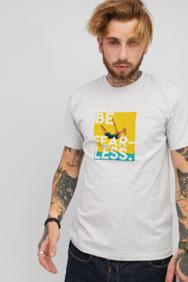 Футболка чоловіча сіра YAPPI