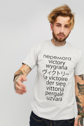 Футболка чоловіча сіра YAPPI