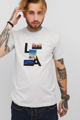 Футболка чоловіча сіра YAPPI