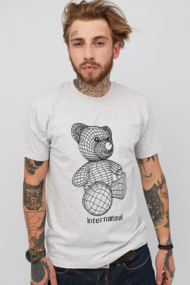 Футболка чоловіча сіра YAPPI