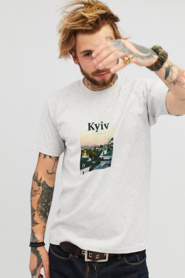 Футболка чоловіча сіра YAPPI