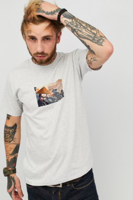 Футболка чоловіча сіра YAPPI