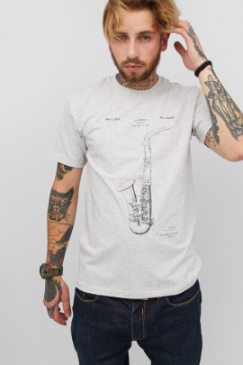 Футболка чоловіча сіра YAPPI