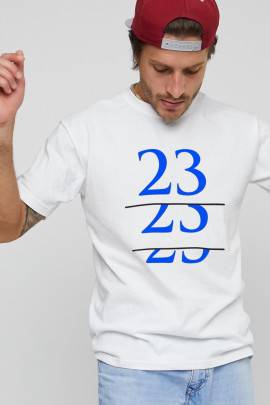 Футболка чоловіча з принтом біла YAPPI