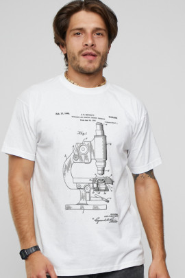 Футболка чоловіча з принтом біла YAPPI