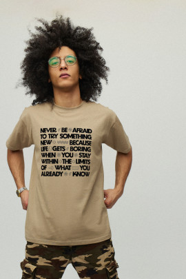 Футболка чоловіча хакі з принтом YAPPI