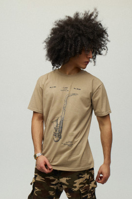 Футболка чоловіча хакі з принтом YAPPI