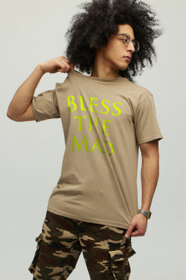 Футболка чоловіча хакі з принтом YAPPI