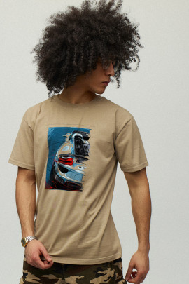 Футболка чоловіча хакі з принтом YAPPI