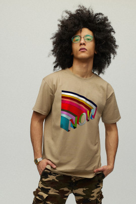 Футболка чоловіча хакі з принтом YAPPI