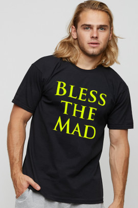 Футболка чоловіча basic чорна з принтом YAPPI