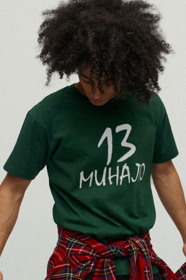 Футболка чоловіча зелена з принтом YAPPI