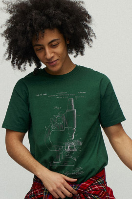 Футболка чоловіча зелена з принтом YAPPI