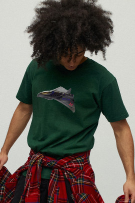 Футболка чоловіча зелена з принтом YAPPI