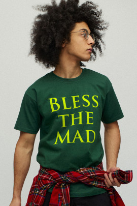 Футболка чоловіча зелена з принтом YAPPI