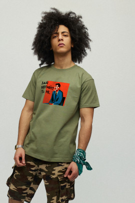 Футболка чоловіча мілітарі з принтом YAPPI
