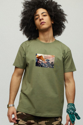 Футболка чоловіча мілітарі з принтом YAPPI