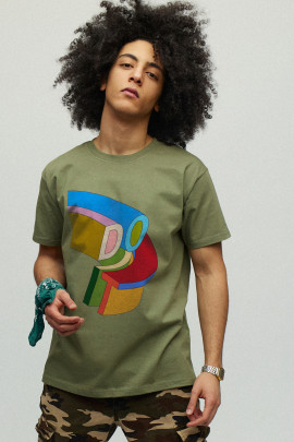 Футболка чоловіча мілітарі з принтом YAPPI
