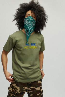 Футболка чоловіча мілітарі з принтом YAPPI