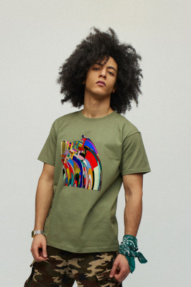 Футболка чоловіча мілітарі з принтом YAPPI