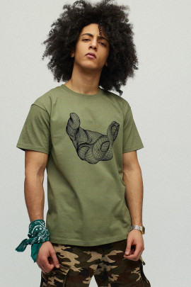 Футболка чоловіча мілітарі з принтом YAPPI