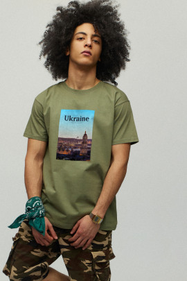 Футболка чоловіча мілітарі з принтом YAPPI