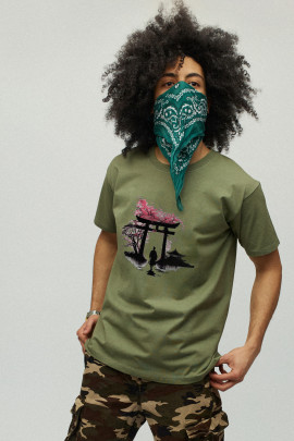 Футболка чоловіча мілітарі з принтом YAPPI