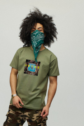 Футболка чоловіча мілітарі з принтом YAPPI