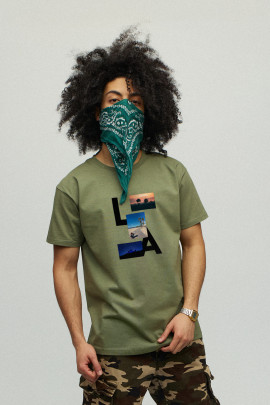 Футболка чоловіча мілітарі з принтом YAPPI