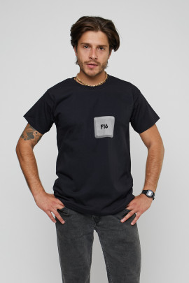 Футболка YAPPI чоловіча чорна "F16"