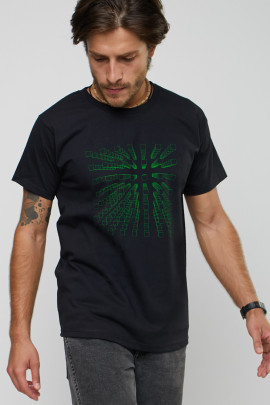 Футболка YAPPI чоловіча чорна "Куб"