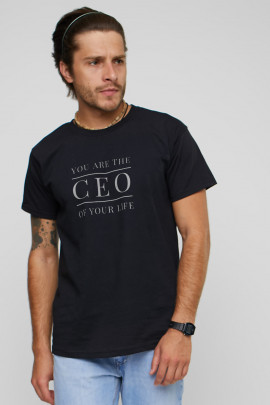 Футболка YAPPI чоловіча чорна "CEO"