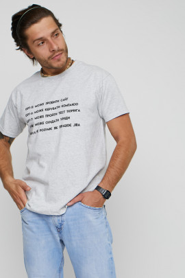 Футболка YAPPI чоловіча сіра "GPT"