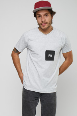 Футболка YAPPI чоловіча сіра "F16"