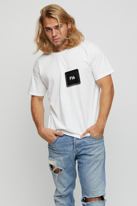 Футболка YAPPI чоловіча біла "F16"