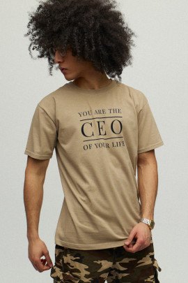Футболка YAPPI чоловіча хакі "CEO"