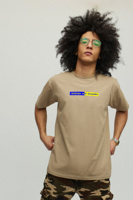 Футболка YAPPI чоловіча хакі патріотична "Свобода має кольори"