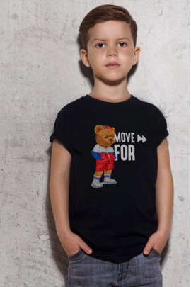 Футболка YAPPI дитяча чорна "Move for"