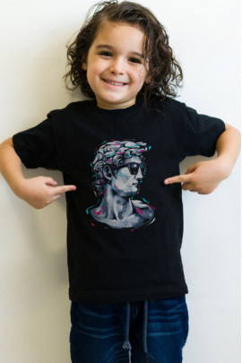 Футболка YAPPI дитяча чорна "Античність"