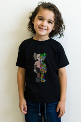 Футболка YAPPI дитяча чорна "Kaws"