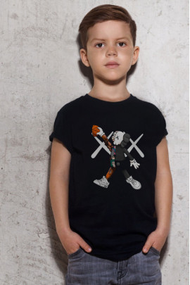 Футболка YAPPI дитяча чорна "Kaws"
