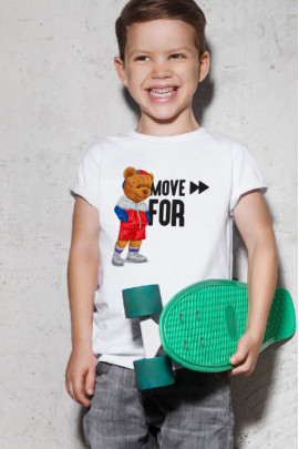 Футболка YAPPI дитяча біла "Move for"