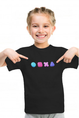 Футболка YAPPI дитяча чорна "Гра"