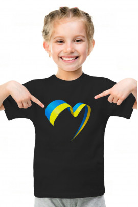 Футболка YAPPI дитяча чорна патріотична