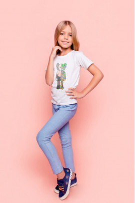 Футболка YAPPI дитяча біла "Kaws"