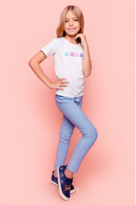 Футболка YAPPI дитяча біла "Гра"