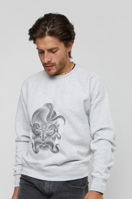 Світшот YAPPI чоловічий  сірий "Kozak"