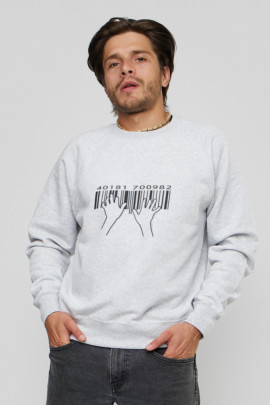 Світшот YAPPI чоловічий  сірий "Play"