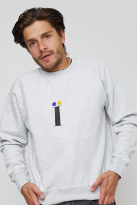 Світшот YAPPI чоловічий  сірий " Ї "